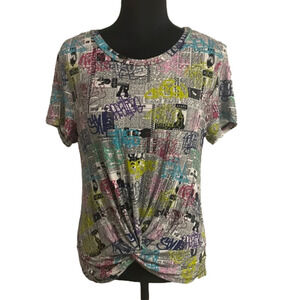 LOVE Streak twisted front top size L